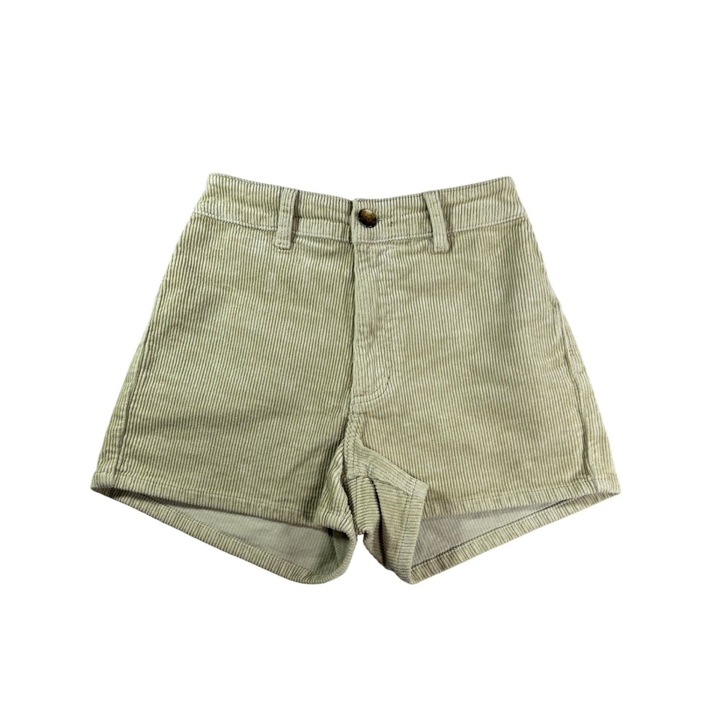 Billabong Free Fall Short Cord Avocado Green High Waisted Corduroy Shorts 24